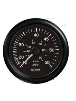 compteur de vitesse noir 50MPH