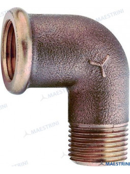 COUDE M/F 1/2" EN BRONZE