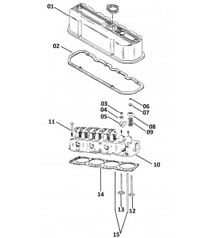 descriptif pièces internes pour moteurs GM 4 cylindres