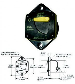 disjoncteur thermique unipolaire 70 amps