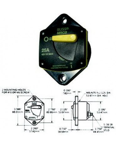 disjoncteur thermique unipolaire 70 amps