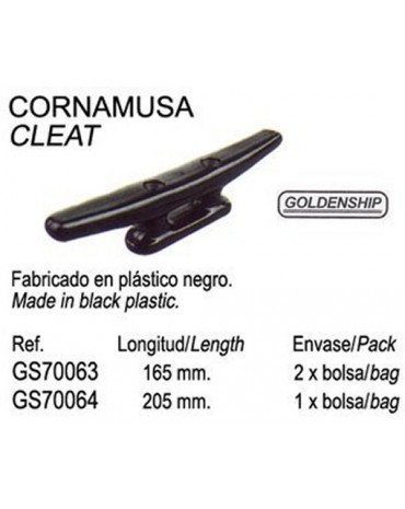 taquet plastique noir 205 mm
