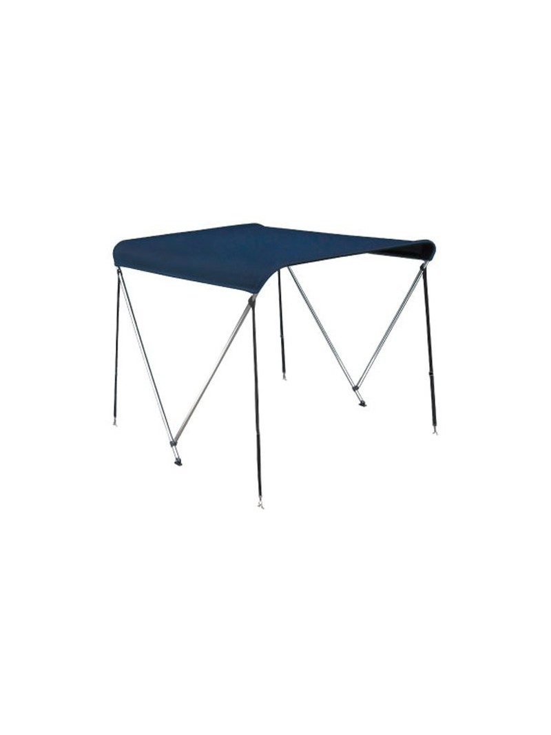 bimini 2 arceaux toile bleue 130/150cm