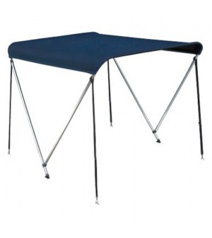 bimini 2 arceaux toile bleue 130/150cm