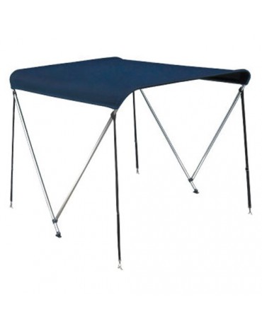 bimini 2 arceaux toile bleue 130/150cm