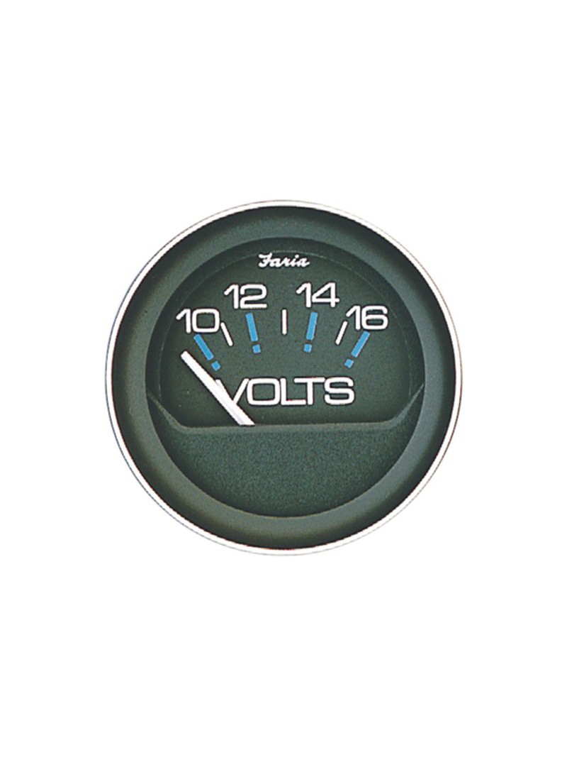 compteur voltmetre 12 volt noir