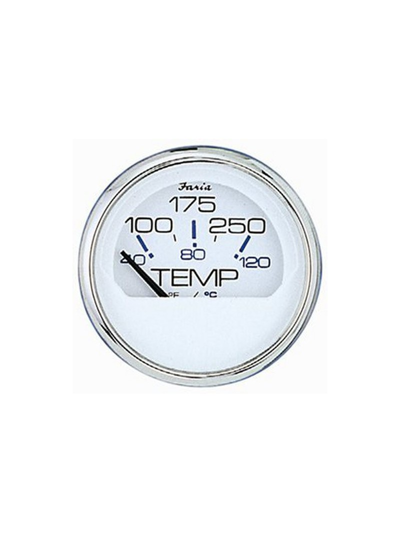 compteur température d'eau europe blanc