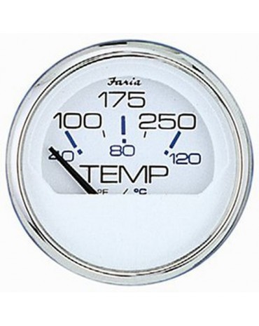 compteur température d'eau europe blanc