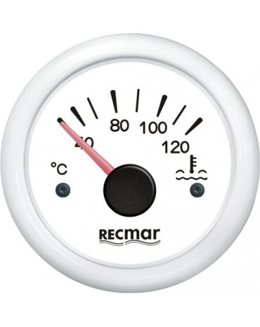 compteur température d'eau 40/120°C noir