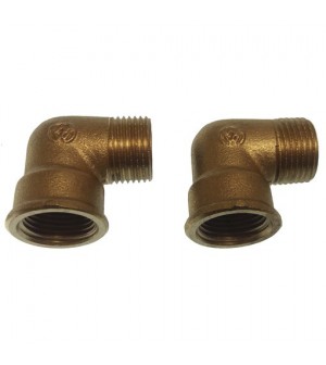 coude 90° M/F laiton 3/8" (pack de 2)