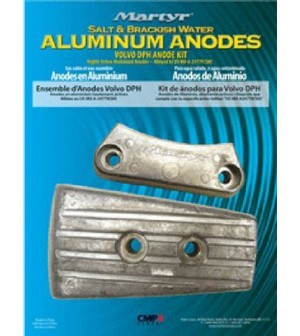 kit anode aluminium pour volvo DPH