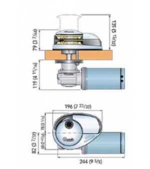 guindeau vertical prince DP2 700w pour bateaux de 7 à 10 m