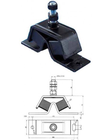 support pour moteur inbord type Yanmar