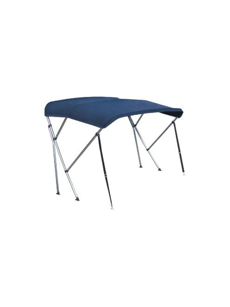 bimini 3 arceaux toile bleue 190-210cm et housse