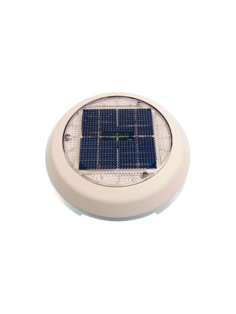 ventilateur solaire 4" en pvc blanc