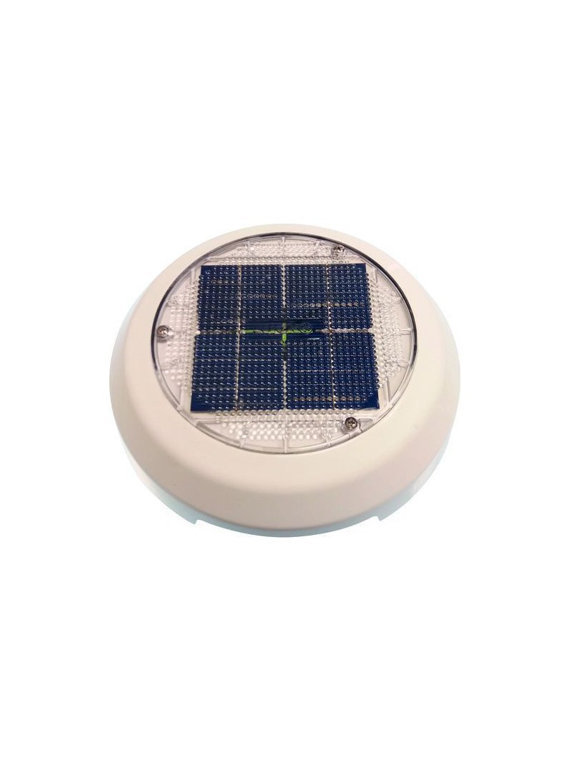 ventilateur solaire 4" en pvc blanc