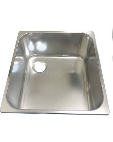 Evier inox rectangulaire ext 325x350mm