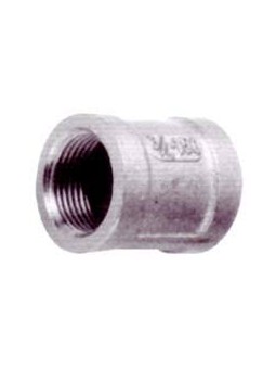 Raccord double F/F inox 1"